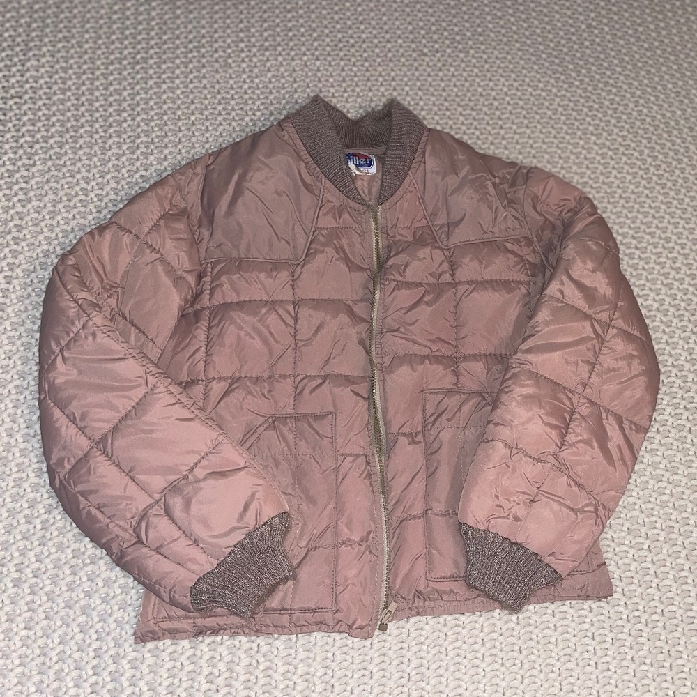 Vintage Miller Outerwear Women’s Puffer Jacket – Tan – Size Medium